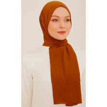 Armine Trend Naturel Soft Şal 59 Turuncu Düz Renk