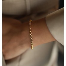 Güler Kuyumculuk Altın Halat Burgu Bileklik