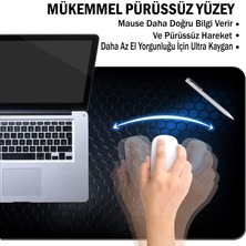 Asmat Paw Xxl 90*40 cm Siyah,gri 3D Grafik Rahat Çalışma ve Oyun Klavye Mausepad /klavye ve Fare Altlığı