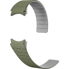 AktarMobile Samsung Galaxy Watch 6 40 44 mm Magnetik Silikon Kordon Mıknatıslı Spor Şık Tasarım Premium Kayış