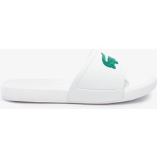Lacoste L30 Beyaz Terlik Erkek Çocuk Düz Kauçuk Taban Rahat Kullanım için Şık Tasarım