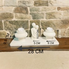 HKM Hobim Sevgili Çift Obje 2li Tealight Mumluk , Mumlar Dahil Konsept