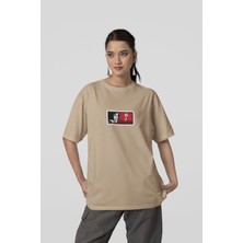 Nulivez Matilda And Leon Baskılı Yüksek Kalite Kompakt Oversize T-Shirt