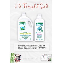 U Green Clean Green Clean Bulaşık Deterjanı 2750 Ml, Çamaşır Deterjanı 1 Lt ve Rosıe