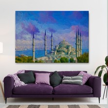 Acoula   Sultan Ahmet Cami Yağlıboya Görünüm Dekortif Kanvas TABLO-3370