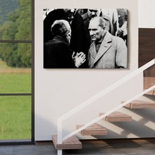 Acoula   Atatürk Portre Tablosu Mustafa Kemal Atatürk Dikdörtgen Dekoratif Kanvas TABLO-FV-147