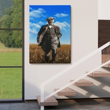 Acoula   Atatürk Portre Tablosu Mustafa Kemal Atatürk Dikdörtgen Dekoratif Kanvas TABLO-FE-129