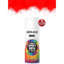 Sibax Akrilik Sprey Boya Kırmızı 400 ml