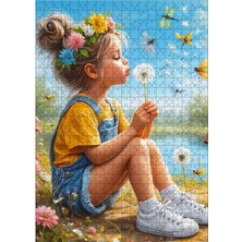 Tablomega Ahşap Mdf Puzzle Yapboz Ufak Çocuk Ve Şeytan Tüyü 500 Parça 50*70 Cm