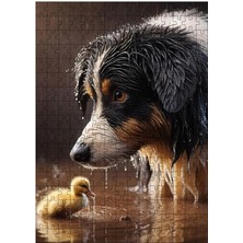 Tablomega Ahşap Mdf Puzzle Yapboz Yavru Ördek Ve Köpek 255 Parça 35*50 Cm