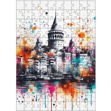 Ekart Ahşap Mdf Puzzle Yapboz Galata Kulesi 120 Parça 25*35 cm