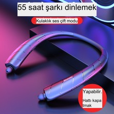 Asdfgh Sdfgh Kablosuz Bluetooth Kulaklık, Hd ,gürültü Önleme, Hifi Stereo,harici Olarak Çalınabilen Asılı Boyun Tipi Bluetooth Hoparlör (Yurt Dışından)