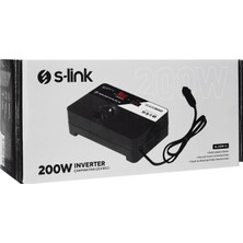 S-Link SL-200W-12 200W DC12V-AC230 Çakmaktan Power Inverter