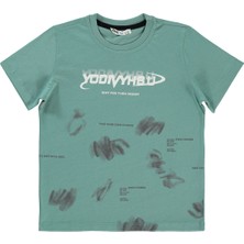 Civil Boys Erkek Çocuk Tişört 10-13 Yaş Yosun Yeşili