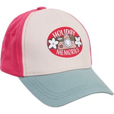 Kitti Kız Çocuk Şapka 6-9 Yaş Pembe-Mint