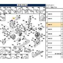 Meha Motor Destek Takozu 406 407 C5 Jumpy (MH13115-R55156-180674)