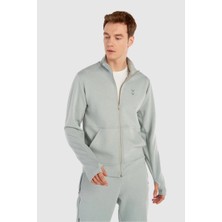 Hummel Nelly Erkek Gri Kapüşonlu Ceket