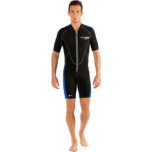 Cressi Lido Man Shorty Dalış Elbisesi Black - Blue-2mm - 2xl