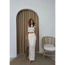 Ecenin Favorileri Triko Crop Etek Takım