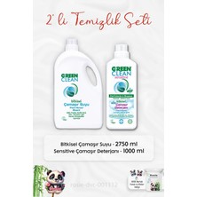 Green Clean Çamaşır Suyu 2750 Ml, Sensitive Çamaşır Deterjanı 1 Lt ve Rosıe