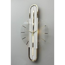 Asse Tasarım Stylish Desıgn-Aynalı-65 cm -Pıllı Led-Sessiz Mekanizma-Asse