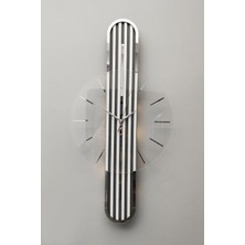 Asse Tasarım Stylish Desıgn-Aynalı-65 cm -Pıllı Led-Sessiz Mekanizma-Asse