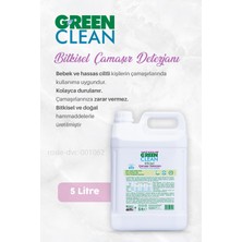 Green Clean Bitkisel Çamaşır Yumuşatıcısı  2750 Ml, Çamaşır Deterjanı 5 Lt ve Rosıe