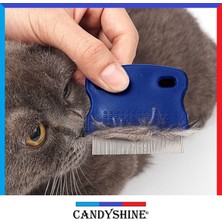 Candy Shine Kedi Köpek Evcil Hayvan Bit Pire Tarağı Demir Iğne Dişli Tarak