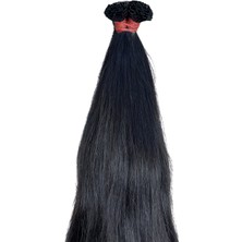 Halit Can HairKing 55CM Doğal (Koyu Kestane) 200ADET, 120GR ,mikro Kaynak [100% Gerçek Insan Saçı]