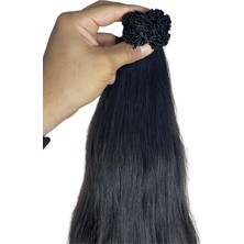 Halit Can HairKing 55CM Doğal (Koyu Kestane) 200ADET, 120GR ,mikro Kaynak [100% Gerçek Insan Saçı]