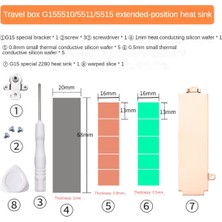 Silhouette M.2 2280 SSD Sabit Disk Soğutucu Kapağı G15 5510 5511 5515 Oyun Dizüstü Bilgisayarı Için Montaj Braketi ile (Yurt Dışından)