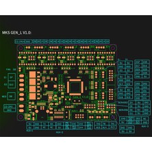 Silhouette Rampalar Açık Kaynak ile Uyumlu Mks Gen-L V1.0 Kontrol Kartı Için 3D Yazıcı Anakartı (Yurt Dışından)