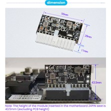 Silhouette Yüksek Güç 300W 12V Dc5.5x2.5mm Giriş Dc-Atx Psu Pico Atx Anahtarı Madencilik Psu 24PIN Mını Itx Dc Atx Pc Güç Kaynağı (Yurt Dışından)