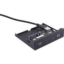 Silhouette Masaüstü Disket Sürücü Bölmesi Paneli Usb3.0 Ön Panel Disket Sürücü Bölmesi HDD Tepsisi 19/20PIN'DEN Usb3.0'a (Yurt Dışından)