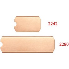 Silhouette Bakır M.2 SSD Soğutucu Sabit Disk Soğutucu ile Termal Katı Hal Disk Radyatör 0.5mm M.2 2242 Nvme Ssd, TN42 (Yurt Dışından)