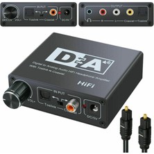 Silhouette Dijitalden Analoga Ses Dönüştürücü Optik Fiberden Koaksiyel Sinyale Rca R/l Ses Kod Çözücü Spdıf Atv Dac Amplifikatör (Yurt Dışından)