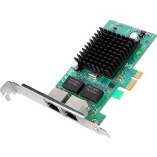 Silhouette 82575 Pci-E X1 2 Bağlantı Noktalı Gigabit Ethernet Sunucu Adaptörü Ağ Kartı Pc Için (Yurt Dışından)