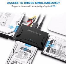 Silhouette Sata USB Ide Adaptörü USB 3.0 2.0 Sata3 Kablosu 2.5 3.5 Inç HDD SSD Dönüştürücü Ide Sata Adaptörü, Ab Tak (Yurt Dışından)
