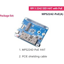 Silhouette MPS2242-POE A, Poe Gücü 5V 4,5A Desteği 2242/2230 ile 5 Pcıe'den Nvme Ssd'ye 2242 Hat Için (Yurt Dışından)