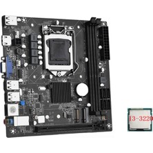 Silhouette Itx H61 Masaüstü Anakart +I3-3220 Cpu Lga 1155 Desteği 16 Gb'a Kadar Ddr3 1600MHZ Ram Yuvaları 100M Ağ Kartı (Yurt Dışından)