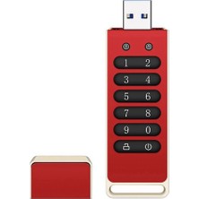 Silhouette Güvenli USB Sürücü, 32 GB Şifreli USB Flash Sürücü Donanım Şifresi Tuş Takımlı Memory Stick USB 3.1 Disk Flash (Yurt Dışından)