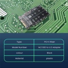 Silhouette 2 In 1 M.2 Nvme Sata U2PCB M.2 Nvme SSD Anahtar M Anahtar B Ssd'den U.2 SFF-8639 Adaptörüne Pcıe M2 Dönüştürücü Masaüstü (Yurt Dışından)