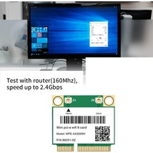 Silhouette 2974MBPS Wifi 6 Mini Pcı-E Kart 2.4g/5ghz Bluetooth 5.0 Kablosuz Ağ Wlan Wifi Kartı 802.11AX/AC Windows 10 Dizüstü Bilgisayar (Yurt Dışından)