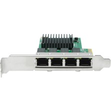 Silhouette 4 Port Ağ Kartı Pcı Express X1 To RJ45 RTL8111H Çip 10/100/1000 Mbps Gigabit Ethernet Lan Kartı Pc Masaüstü Için (Yurt Dışından)