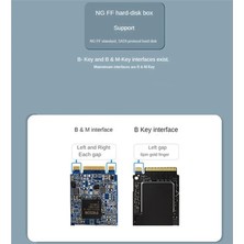 Silhouette M2 SSD Durumda Ngff Sata USB 3.1 Gen 2 5 Gbps SSD Muhafaza Için Ngff Sata B Anahtar/(B + M) Anahtar SSD Sabit Disk Kutusu M.2 Adaptörü (Yurt Dışından)