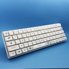 Silhouette 127 Tuşları Xda Profil Neon Burcu Keycaps Pbt Dye Sub Mx Anahtarı Mekanik Klavye Fit 61/64/68/87/96/104 (Yurt Dışından)