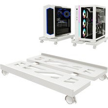 Silhouette Bilgisayar Kulesi Standı Ayarlanabilir Mobil Cpu Standı 4 Tekerlekli Pc Kulesi Standı Çoğu Pc'ye Uygun, Masa Altında Tutucu (Yurt Dışından)