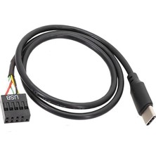 Silhouette 2 Adet USB 9pin USB Tip C Kablo Bilgisayar Anakartı Için Usbc Ikincil Ekran Pc LCD Ekran 9pin USB Kablosu Adaptörü (Yurt Dışından)