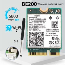 Silhouette Wıfı 7 BE200 BE200NGW Wifi Kartı Bt 5.4 802.11AX Tri-Band M.2 Ngff WIN10/11 Için Kablosuz Ağ Adaptörü (Yurt Dışından)