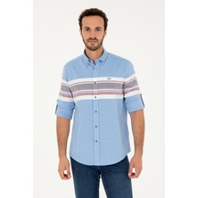 U.S. Polo Assn. Erkek Saks Uzun Kollu Gömlek 50288373-VR045